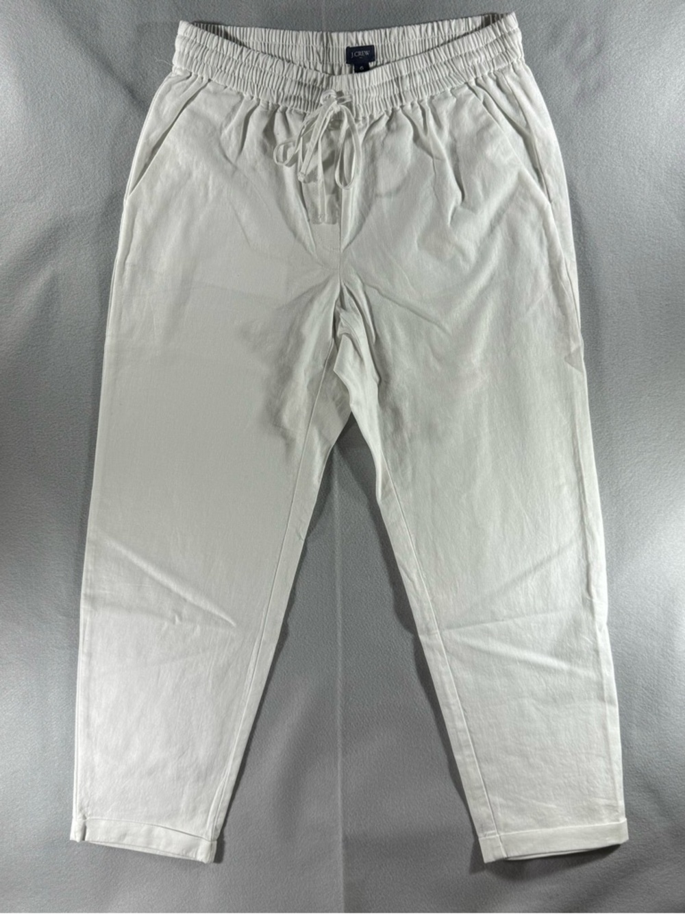 Linen Pants Cotton White Casual beach nautical summer boho indie daily street